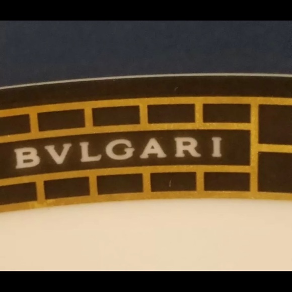 BULGARI "QUADRI BLACK" SERVICE PLATE 12" ROSENTHAL PORCELAIN NEW IN BOX GERMANY - Picture 4 of 5
